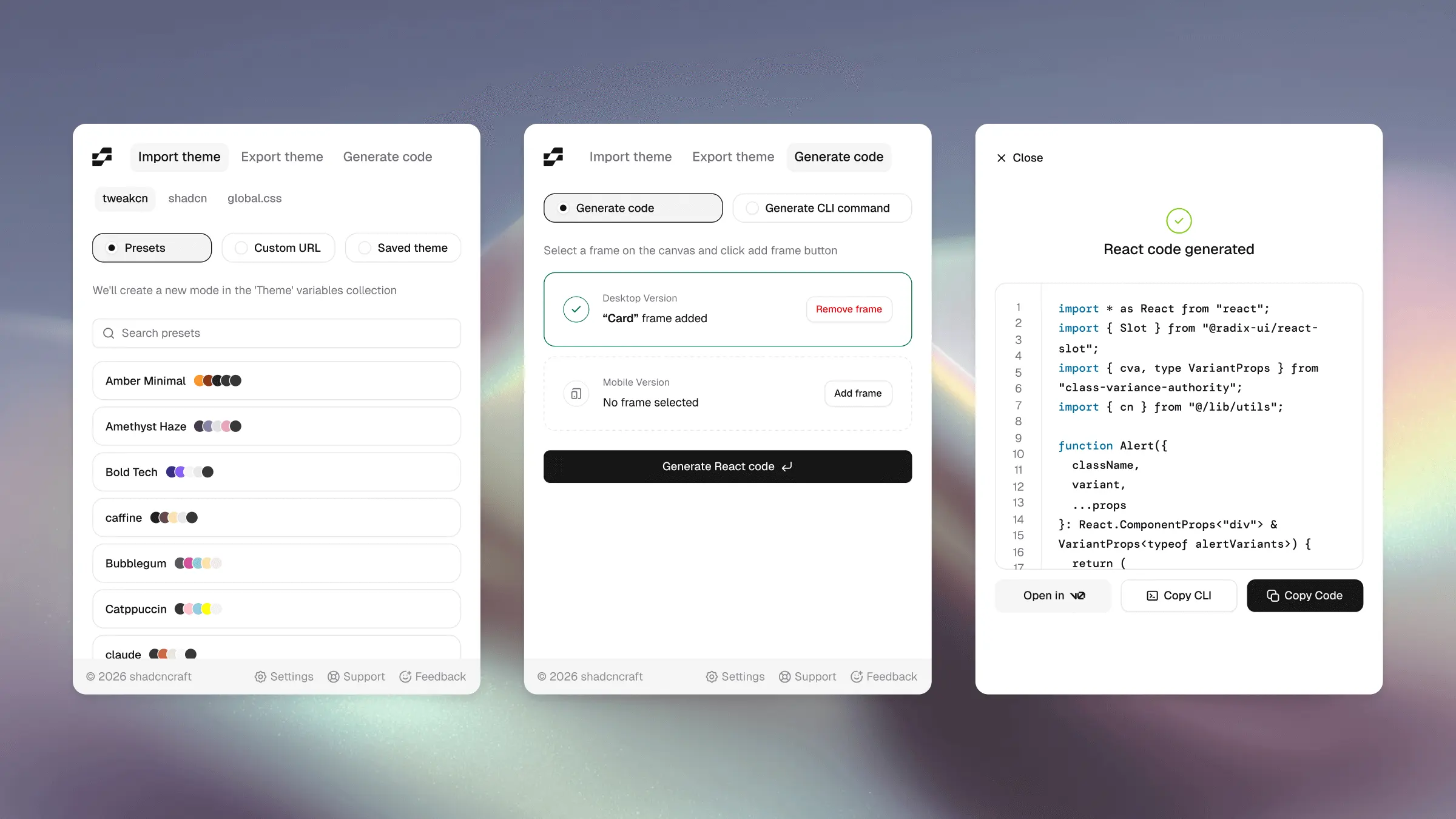 Announcing shadcncraft Figma Plugin v2