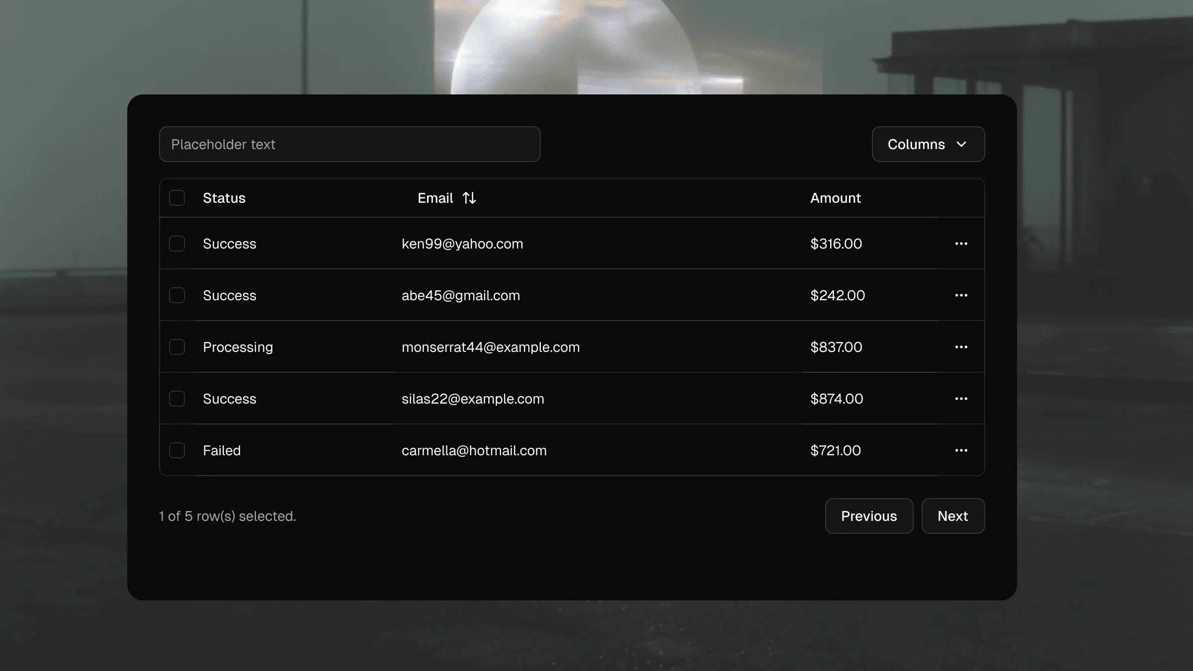 Building production ready data tables with shadcn/ui
